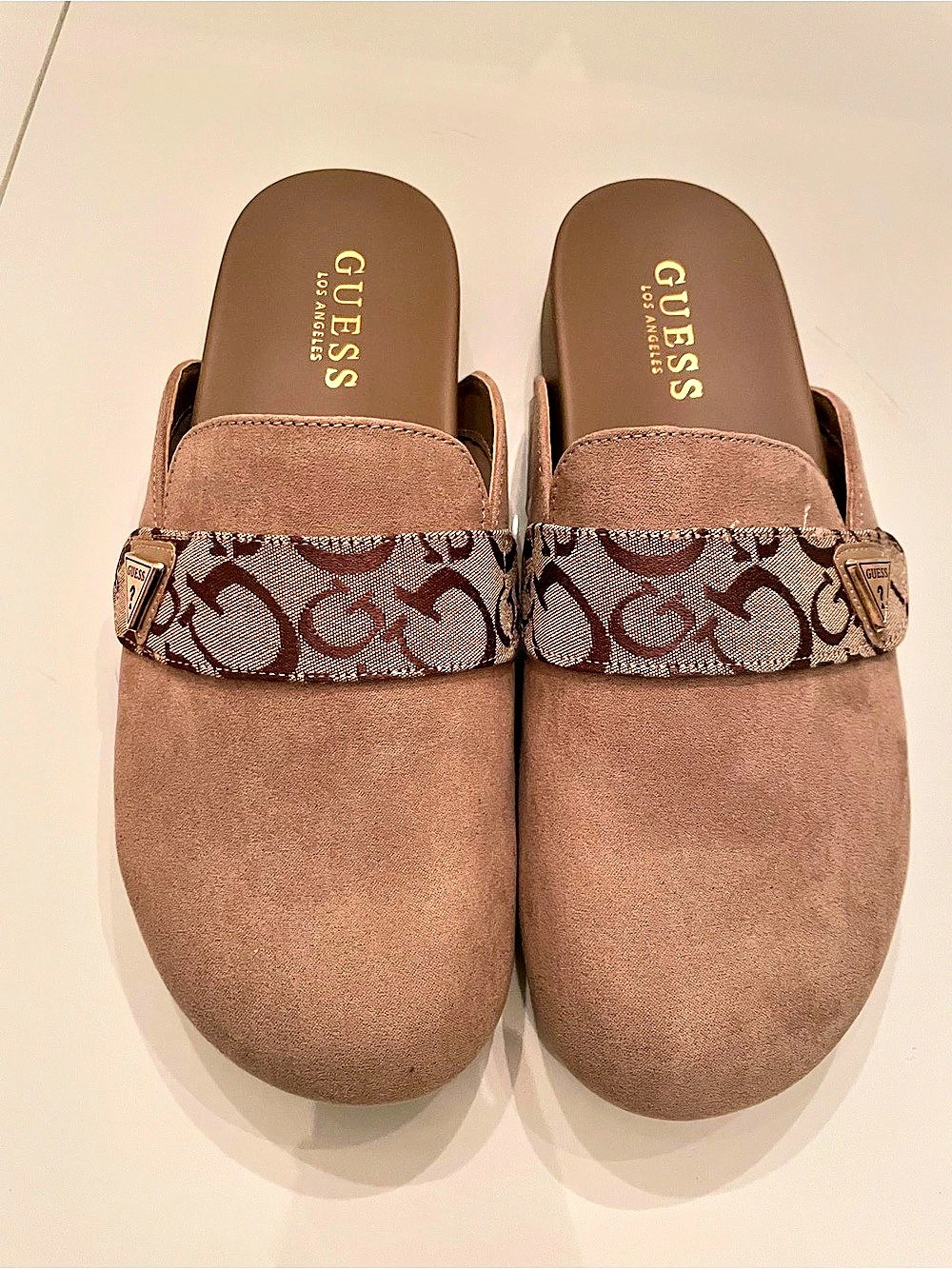 GUESS SHYLAS Women's Mules Brown US 6.5 M